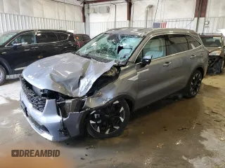 2025 Kia Sorento X-Line EX with VIN 5XYRHDJF4SG382833, listed as a Copart auction lot 62180405 with 1,420 mi miles and Salvage title. Bid and sale history available at DreamBid. Image 1.
