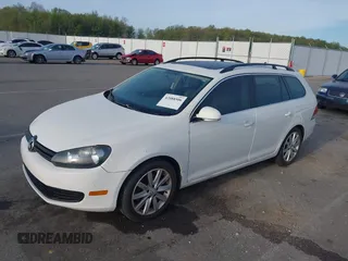 2011 Volkswagen Jetta SportWagen TDI with VIN 3VWPL7AJ7BM702061, listed as a IAAI auction lot 42088506 with 243,200 mi miles. Bid and sale history available at carsss.com. Image 2.