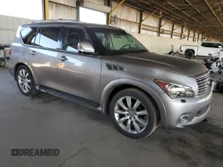2012 Infiniti QX56 7-passenger with VIN JN8AZ2NF9C9515733, listed as a Copart auction lot 78267924 with 147,493 mi miles and Clean Title. Bid and sale history available at carsss.com. Image 4.