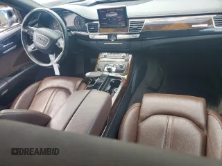 2015 Audi A8 4.0T with VIN WAU32AFD5FN040395, listed as a Copart auction lot 60909515 with 79,379 mi miles and Salvage title. Bid and sale history available at DreamBid. Image 8.
