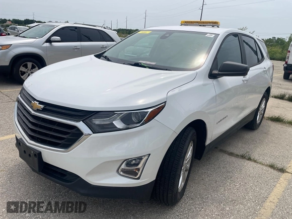 2020 Chevrolet Equinox LS z VIN 2GNAX5EV7L6256494, wystawiony jako IAAI lot #42575792 z przebiegiem 23 809 mil mil oraz . Historia ofert i sprzedaży dostępna na DreamBid. Obrazek 1.