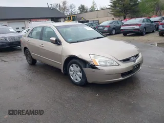 2003 Honda Accord LX z VIN 1HGCM55363A136733, wystawiony jako IAAI lot #42186733 z przebiegiem 124 905 mil mil oraz . Historia ofert i sprzedaży dostępna na DreamBid. Obrazek 1.