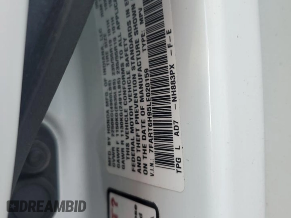 2020 Honda CR-V Touring z VIN 7FART6H95LE020159, wystawiony jako Copart lot #61867905 z przebiegiem 110 433 mil mil oraz Szkoda całkowita • Salvage title. Historia ofert i sprzedaży dostępna na DreamBid. Obrazek 13.