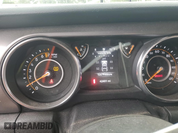 2021 Jeep Wrangler Sport with VIN 1C4GJXAG8MW788027, listed as a Copart auction lot 85940584 with 42,401 mi miles and Salvage Title. Bid and sale history available at DreamBid. Image 9.