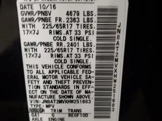 2017 Nissan Rogue SV с VIN JN8AT2MVXHW251683, выставлен на аукционе Copart как лот 54625415 с пробегом 117 722 миль миль и На запчасти • Non repairable. История ставок и продаж доступна на DreamBid. Изображение 14.