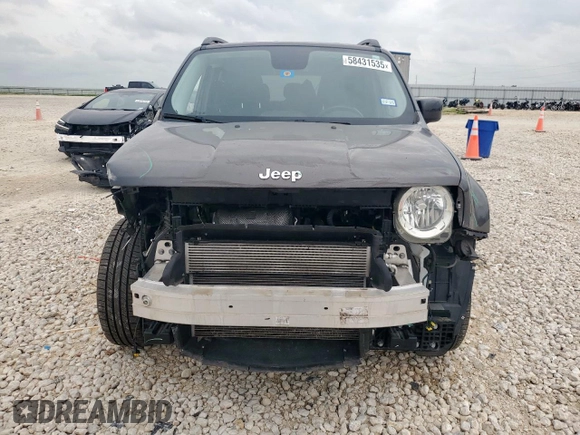 2017 Jeep Renegade Altitude with VIN ZACCJBBB5HPG48573, listed as a Copart auction lot 58431535 with 20,186 mi miles and Salvage title. Bid and sale history available at DreamBid. Image 5.