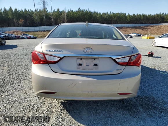 2011 Hyundai Sonata SE with VIN 5NPEC4ACXBH256990, listed as a Copart auction lot 49711785 with 99,074 mi miles and Salvage Title. Bid and sale history available at carsss.com. Image 6.