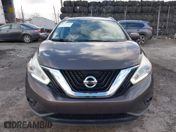 2017 Nissan Murano Platinum z VIN 5N1AZ2MH1HN183747, wystawiony jako IAAI lot #41595423 z przebiegiem 84 812 mil mil oraz . Historia ofert i sprzedaży dostępna na DreamBid. Obrazek 11.