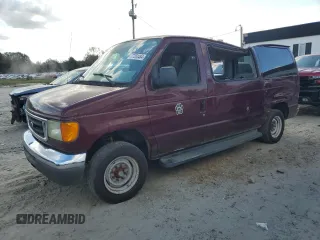 2007 Ford Econoline Passenger XL with VIN 1FMNE11L67DA19804, listed as a Copart auction lot 77263484 with 173,014 mi miles and Salvage Title. Bid and sale history available at carsss.com. Image 1.
