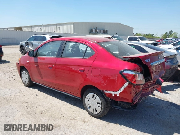 2024 Mitsubishi Mirage ES z VIN ML32FUFJ8RHF16917, wystawiony jako IAAI lot #41883800 z przebiegiem 3 223 mil mil oraz . Historia ofert i sprzedaży dostępna na DreamBid. Obrazek 3.