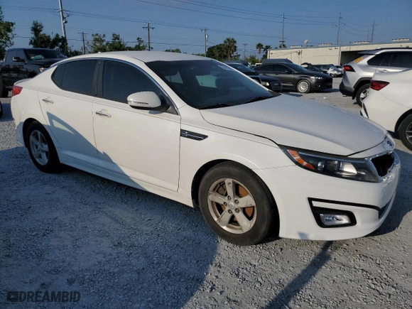 2014 Kia Optima LX with VIN KNAGM4A7XE5461915, listed as a Copart auction lot 53180565 with 122,556 mi miles and Clean Title. Bid and sale history available at carsss.com. Image 4.