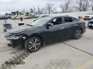 2020 Nissan Maxima SV with VIN 1N4AA6CV8LC372223, listed as a Copart auction lot 86038734 with 174,408 mi miles and Salvage Title. Bid and sale history available at carsss.com. Image 1.