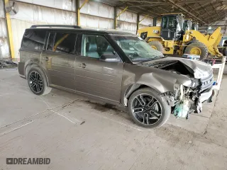 2014 Ford Flex SEL with VIN 2FMGK5C87EBD30470, listed as a Copart auction lot 45522435 with 130,169 mi miles and Salvage Title. Bid and sale history available at carsss.com. Image 4.