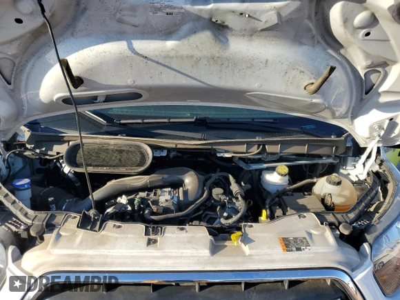 2020 Ford Transit Cargo with VIN 1FTYE1Y8XLKB43776, listed as a Copart auction lot 55830485 with 65,396 mi miles and Salvage title. Bid and sale history available at DreamBid. Image 12.