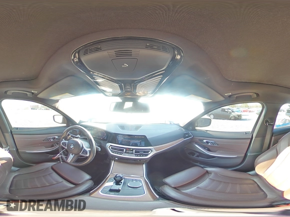2019 BMW 3 Series 330i xDrive with VIN WBA5R7C51KAJ81891, listed as a Copart auction lot 54197695 with 70,722 mi miles and Salvage title. Bid and sale history available at DreamBid. Image 14.
