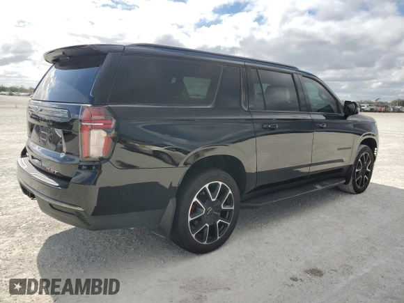 2022 Chevrolet Suburban with VIN 1GNSCEKT7NR222257, listed as a Copart auction lot 84840904 with 113,761 mi miles and Salvage title. Bid and sale history available at DreamBid. Image 3.