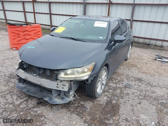 2011 Lexus CT 200h with VIN JTHKD5BH3B2005485, listed as a IAAI auction lot 41449297 with 168,246 mi miles. Bid and sale history available at carsss.com. Image 19.
