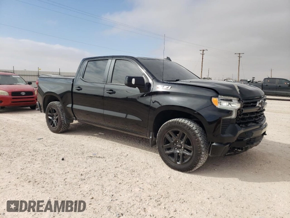 2022 Chevrolet Silverado 1500 RST with VIN 1GCUDEET9NZ502028, listed as a Copart auction lot 44854605 with 50,146 mi miles and Salvage Title. Bid and sale history available at DreamBid. Image 4.