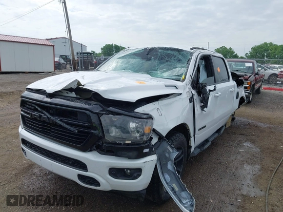 2020 Ram 1500 Big Horn with VIN 1C6SRFFT8LN301178, listed as a IAAI auction lot 42265449 with 74,968 mi miles and . Bid and sale history available at DreamBid. Image 2.