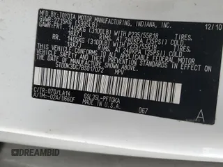 2011 Toyota Sienna XLE z VIN 5TDDK3DC7BS017072, wystawiony jako Copart lot #54687525 z przebiegiem 128 385 mil mil oraz Szkoda całkowita • Salvage title. Historia ofert i sprzedaży dostępna na DreamBid. Obrazek 12.