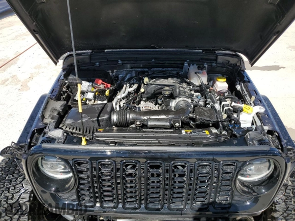 2024 Jeep Wrangler Willys with VIN 1C4RJXDG9RW286042, listed as a Copart auction lot 49459025 with 6,417 mi miles and Salvage title. Bid and sale history available at DreamBid. Image 12.