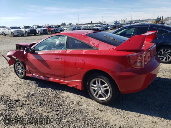 2003 Toyota Celica GT with VIN JTDDR32T930154307, listed as a Copart auction lot 87511455 with 247,922 mi miles and Salvage Title. Bid and sale history available at carsss.com. Image 2.