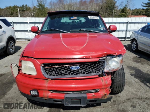 1998 Ford F-150 with VIN 1FTDF1727WNA09044, listed as a Copart auction lot 48848385 with 213,603 mi miles and Non repairable. Bid and sale history available at DreamBid. Image 5.