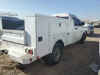 2013 Ram 2500 Tradesman with VIN 3C7WR4AT0DG570648, listed as a Copart auction lot 84563644 with 0 mi miles and Salvage Title. Bid and sale history available at carsss.com. Image 3.
