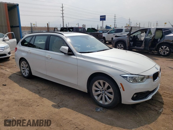 2018 BMW 3 Series 328d xDrive with VIN WBA8J1C53JA018885, listed as a Copart auction lot 64187624 with 84,392 mi miles and Salvage title. Bid and sale history available at DreamBid. Image 4.
