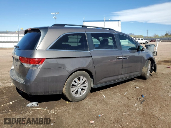 2016 Honda Odyssey EX-L with VIN 5FNRL5H68GB140295, listed as a Copart auction lot 53744385 with 171,985 mi miles and Salvage Title. Bid and sale history available at carsss.com. Image 3.