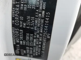 2012 Kia Sedona LX with VIN KNDMG4C75C6416415, listed as a Copart auction lot 51578585 with 115,296 mi miles and Salvage Title. Bid and sale history available at DreamBid. Image 15.
