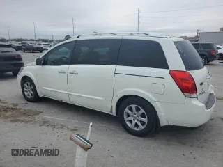 2008 Nissan Quest SL with VIN 5N1BV28U98N108155, listed as a Copart auction lot 45585015 with 182,082 mi miles and Clean Title. Bid and sale history available at carsss.com. Image 2.