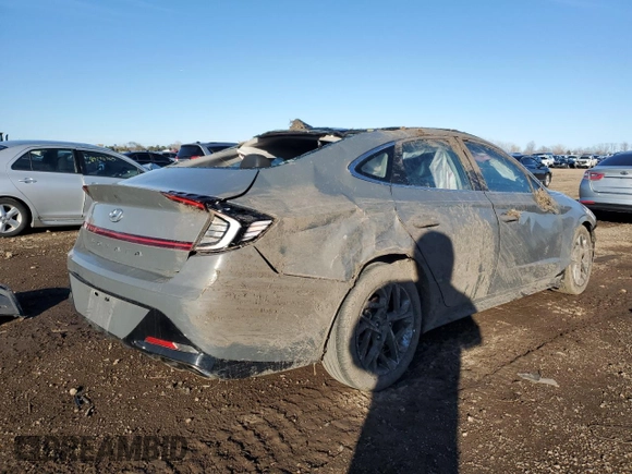 2020 Hyundai Sonata SEL z VIN 5NPEF4JAXLH035350, wystawiony jako Copart lot #49382765 z przebiegiem 80 259 mil mil oraz Szkoda całkowita • Salvage title. Historia ofert i sprzedaży dostępna na DreamBid. Obrazek 3.