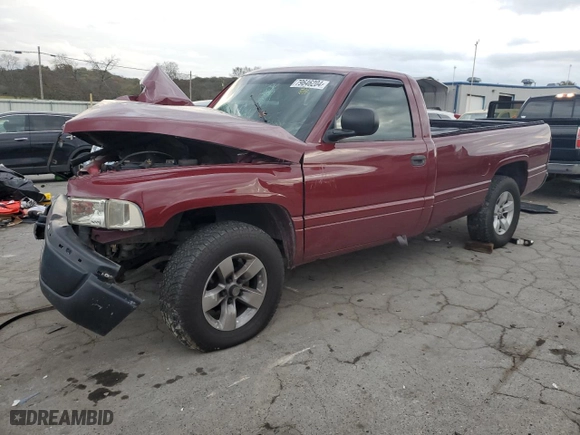 1999 Dodge Ram 1500 with VIN 1B7HC16X3XS152471, listed as a Copart auction lot 79646204 with 0 mi miles and Clean Title. Bid and sale history available at carsss.com. Image 1.