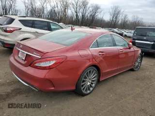 2015 Mercedes-Benz CLS 400 with VIN WDDLJ6HB4FA153587, listed as a Copart auction lot 87486774 with 76,854 mi miles and Salvage title. Bid and sale history available at DreamBid. Image 3.