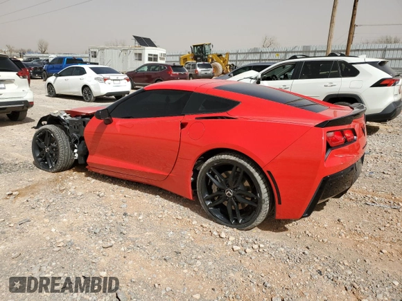 2015 Chevrolet Corvette 1LT with VIN 1G1YA2D74F5117037, listed as a Copart auction lot 49231505 with 50,488 mi miles and Salvage title. Bid and sale history available at DreamBid. Image 2.