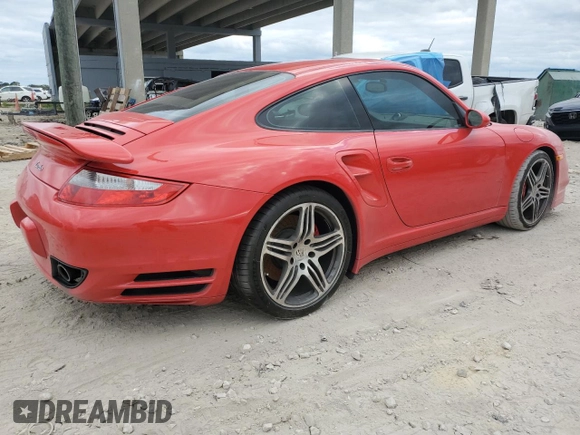 2007 Porsche 911 Turbo with VIN WP0AD29967S785001, listed as a Copart auction lot 81401694 with Not Provided miles and Salvage Title. Bid and sale history available at DreamBid. Image 3.