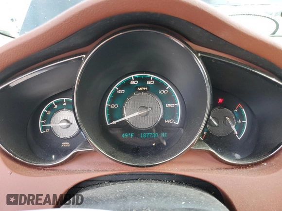 2008 Chevrolet Malibu LTZ with VIN 1G1ZK57788F178354, listed as a Copart auction lot 54444205 with 187,730 mi miles and Salvage Title. Bid and sale history available at DreamBid. Image 9.