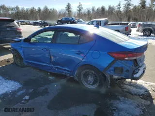 2017 Hyundai Elantra SE with VIN KMHD74LF4HU329532, listed as a Copart auction lot 45881505 with 0 mi miles and Salvage Title. Bid and sale history available at carsss.com. Image 2.