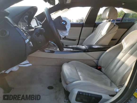 2013 BMW 6 Series 650i xDrive with VIN WBA6B4C57DDG67584, listed as a Copart auction lot 70319464 with 0 mi miles and Salvage Title. Bid and sale history available at carsss.com. Image 7.