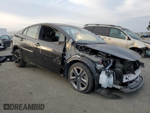 2022 Toyota Prius L Eco with VIN JTDKAMFU5N3178936, listed as a Copart auction lot 84766234 with 18,462 mi miles and Salvage Title. Bid and sale history available at carsss.com. Image 4.