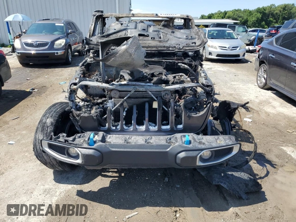 2022 Jeep Wrangler Unlimited Sahara with VIN 1C4JJXP65NW280930, listed as a Copart auction lot 61955025 with Not provided miles and Non repairable. Bid and sale history available at DreamBid. Image 5.