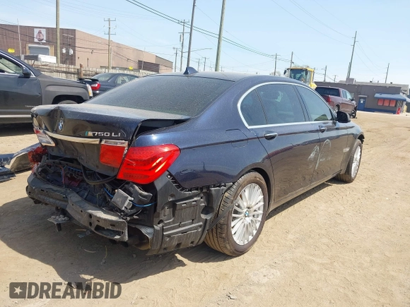 2012 BMW 7 Series 750Li xDrive with VIN WBAKC8C54CC434721, listed as a IAAI auction lot 42115443 with 109,368 mi miles and . Bid and sale history available at DreamBid. Image 4.