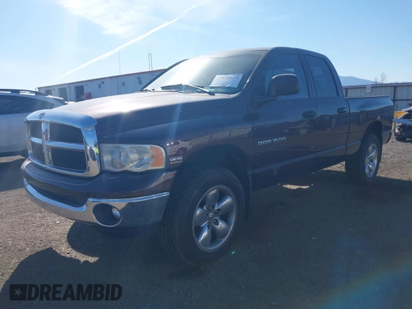 2005 Dodge 1500 SLT with VIN 1D7HU18D75S108492, listed as a IAAI auction lot 42030624 with 213,834 mi miles. Bid and sale history available at carsss.com. Image 2.