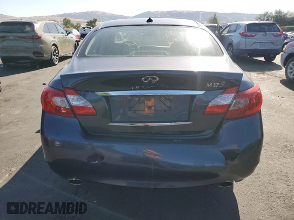 2011 Infiniti M with VIN JN1BY1AP3BM325629, listed as a Copart auction lot 58600135 with 132,635 mi miles and Salvage title. Bid and sale history available at DreamBid. Image 6.
