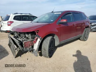 2013 Ford Edge SEL with VIN 2FMDK3JC1DBC96247, listed as a Copart auction lot 45846895 with 130,497 mi miles and Salvage Title. Bid and sale history available at carsss.com. Image 1.