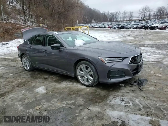 2021 Acura TLX w/Technology Package with VIN 19UUB6F48MA001374, listed as a Copart auction lot 44976495 with 31,888 mi miles and Salvage Title. Bid and sale history available at carsss.com. Image 13.