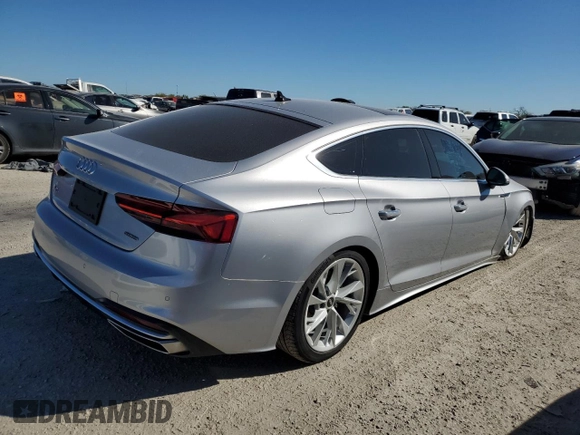 2021 Audi A5 Sportback Premium with VIN WAUABCF58MA037135, listed as a Copart auction lot 69164533 with 34,927 mi miles. Bid and sale history available at carsss.com. Image 3.