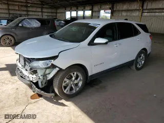 2018 Chevrolet Equinox LT with VIN 3GNAXKEX8JS510843, listed as a Copart auction lot 53746805 with 99,188 mi miles and Salvage Title. Bid and sale history available at carsss.com. Image 1.