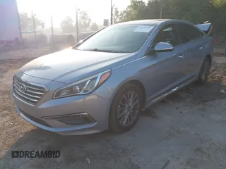 2015 Hyundai Sonata 2.4L Sport with VIN 5NPE34AF4FH019959, listed as a IAAI auction lot 41020000 with 129,535 mi miles. Bid and sale history available at carsss.com. Image 17.